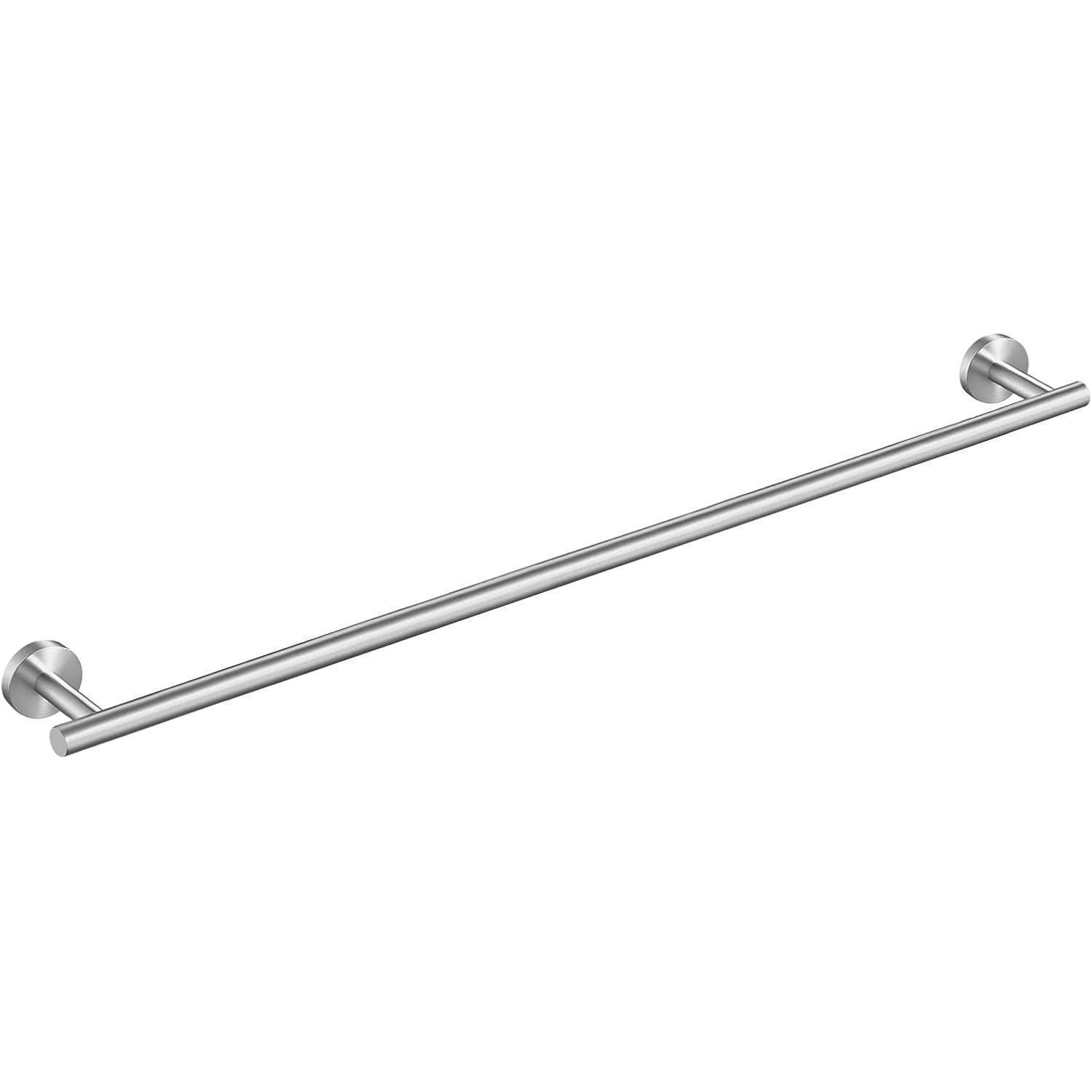HANDTUCHHALTER Edelstahl gebürstet 90 cm - Silberfarben, Metall (12.7/96.5/5.8cm)