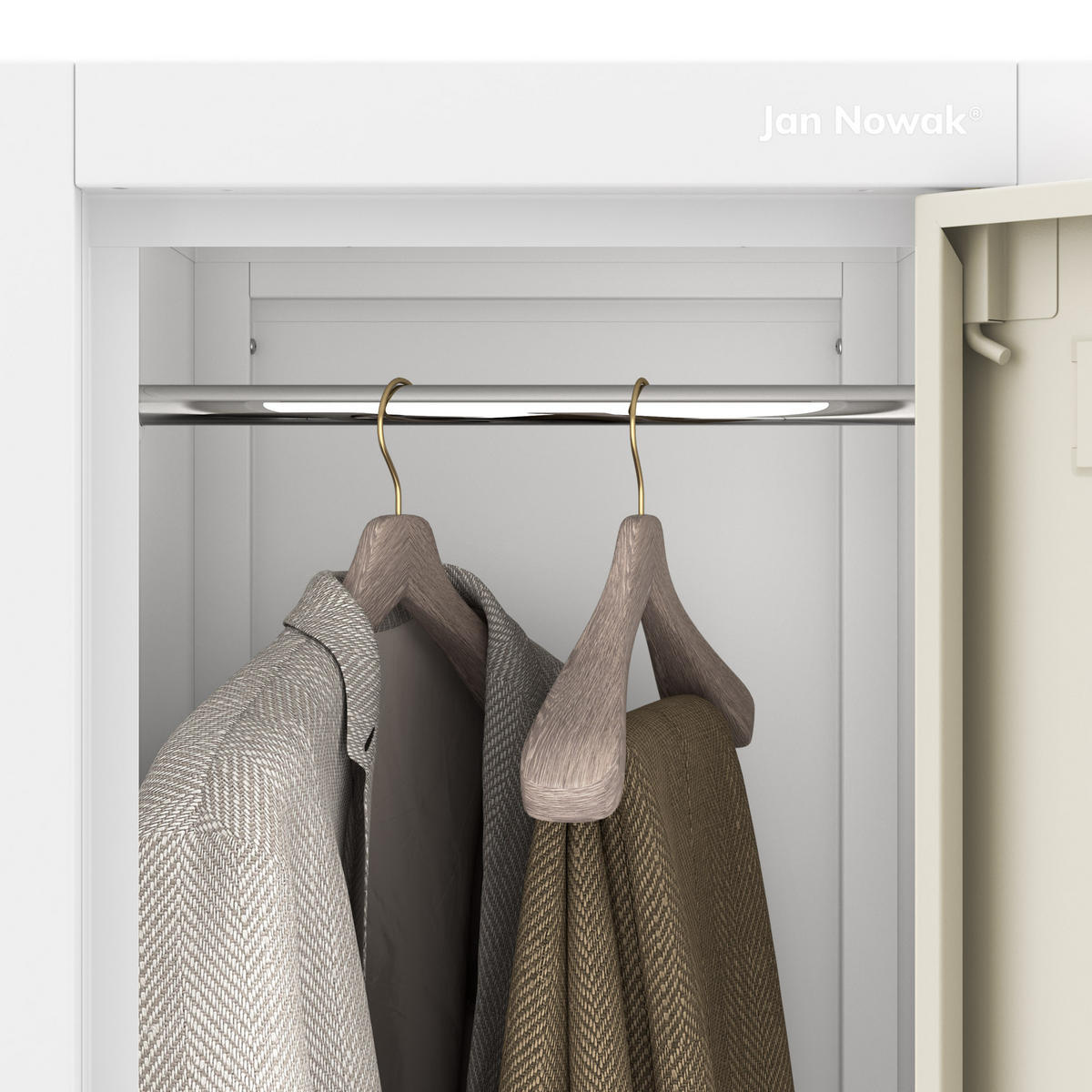 ARBEITSSCHUTZ-KLEIDERSCHRANK IGOR 1 Plus 185 × 32 × 45 cm - Sonoma Eiche, Metall (32/185/45cm) - Jan Nowak