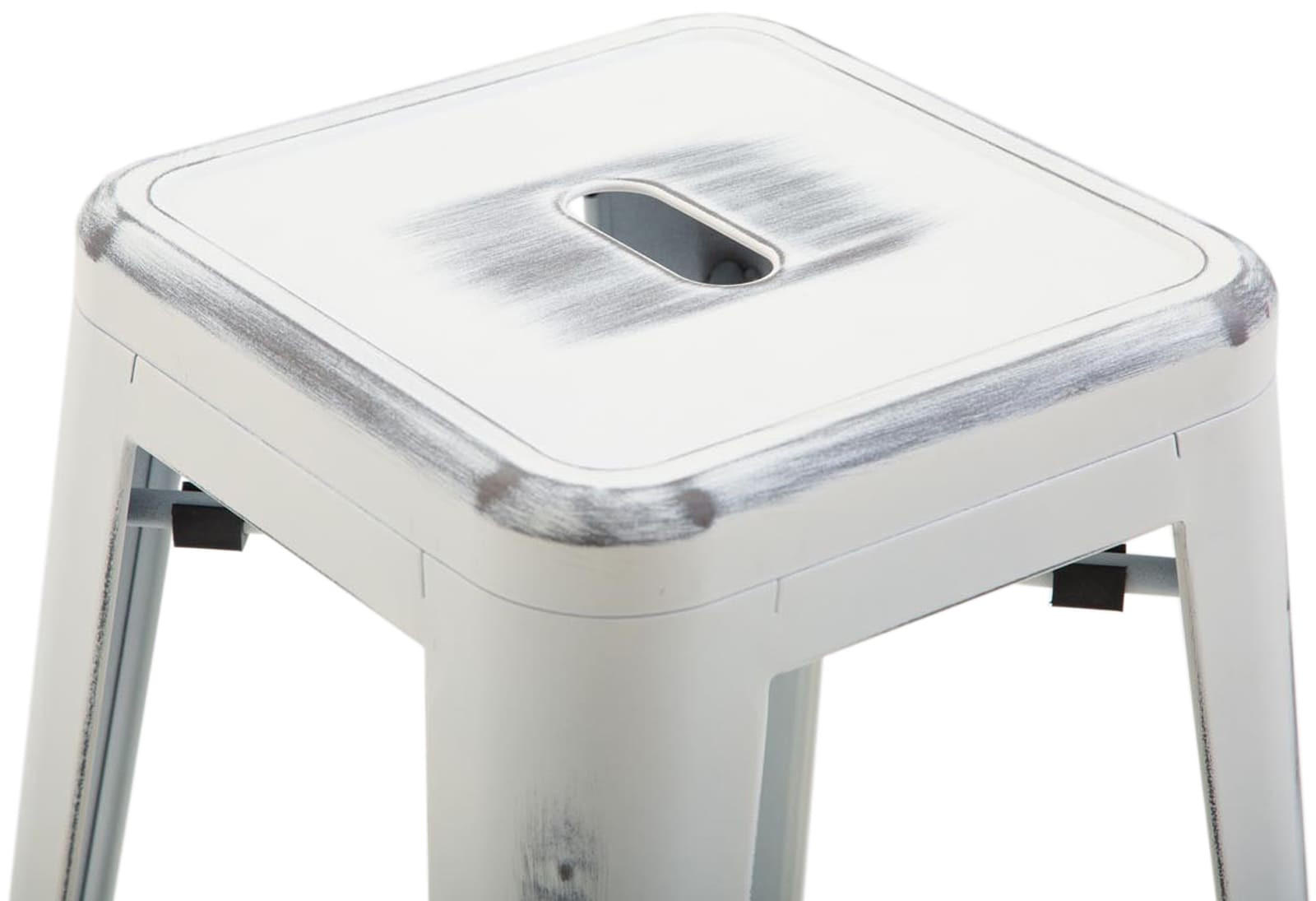 Thumbnail - Deluke Barhocker, Weiß, Metall, 43x76x43 cm, Esszimmer, Barmöbel, Barhocker