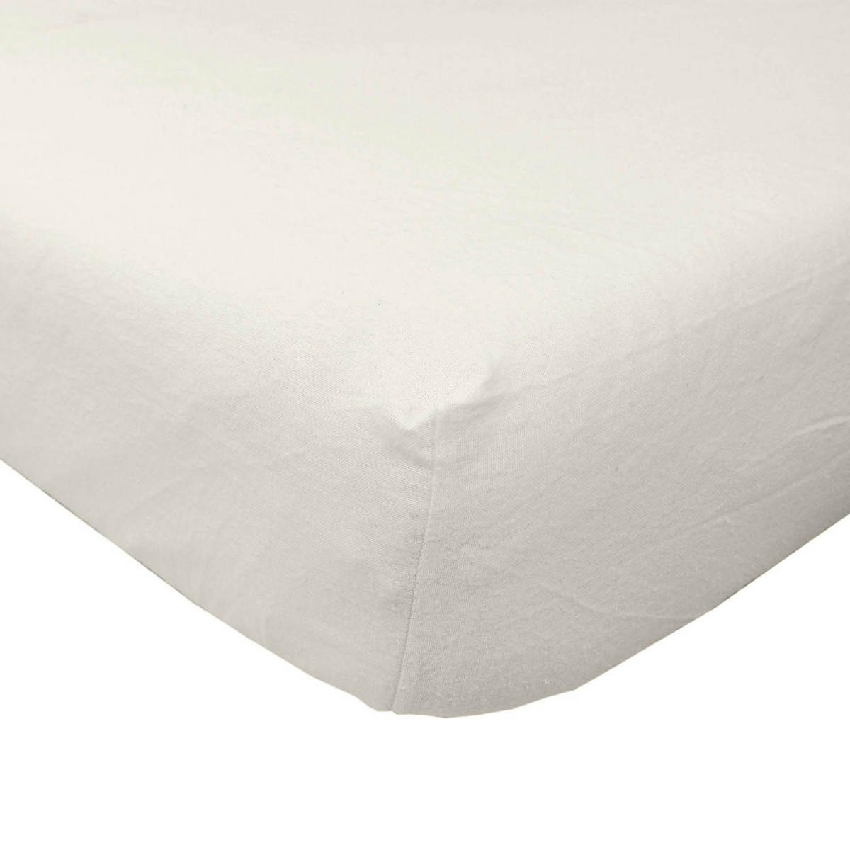 SPANNBETTLAKEN Flanell aus 100% Baumwolle - Creme, Textil (150/200cm) - Homescapes