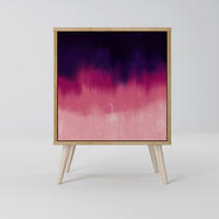 SIDEBOARD AURORA BOREALIS, Eichefarben, 57,5x42x77,5 cm, Schräge Buchenholzfüße - Eichefarben/Buchefarben, Holzwerkstoff/Buchenholz (57.5/77.5/42cm) - SpaceRebels