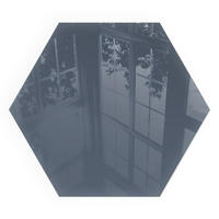 GLASPLATTE für Kamin h40 cm - Dunkelblau, Glas (40/40/0.4cm) - TULUP