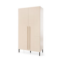 KLEIDERSCHRANK Sinus in Beige, Eiche & Marineblau Drehtürenkleiderschrank - Braun, Holzwerkstoff (80/200/120cm)