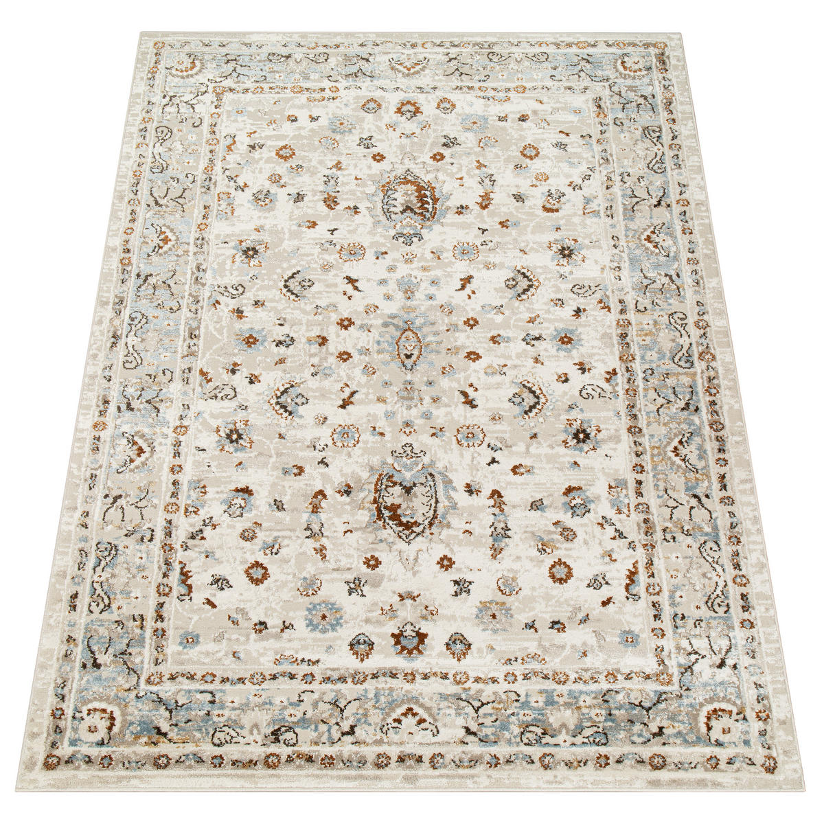 TEPPICH RETRO Weiß 140/200 cm - Weiß, Textil (140/200cm) - Tapiso