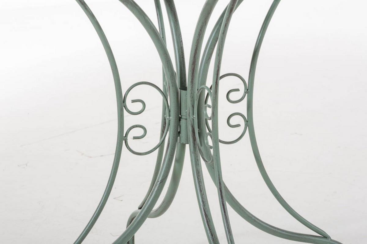 GARTENTISCH Hera antik-grün - Grün, Metall (72.5/70/70cm) - TPFGarden