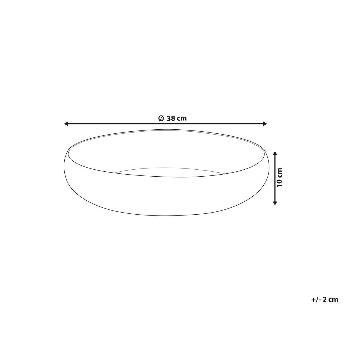 DEKOSCHALE Silber Tanis - Silberfarben, Metall (10cm) - Beliani