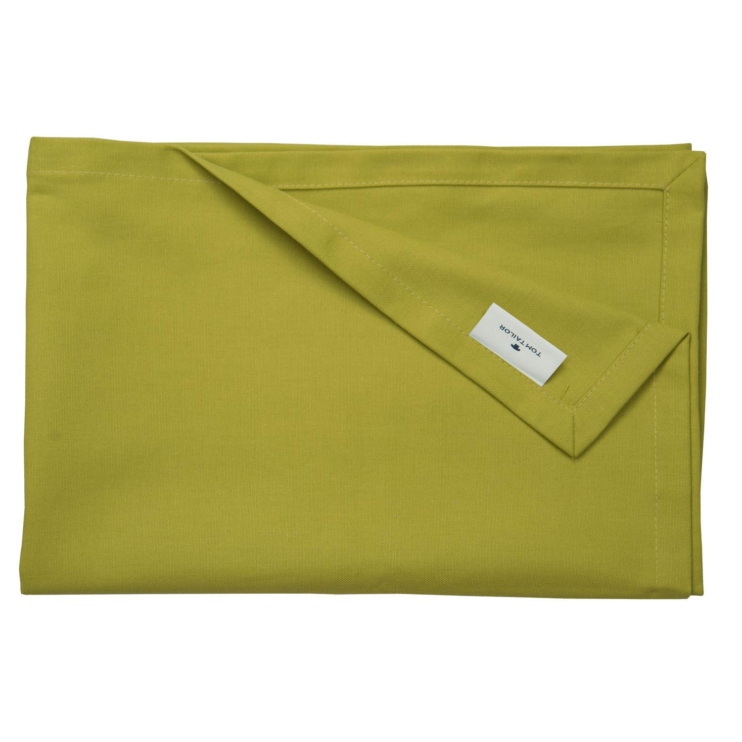 TISCHLÄUFER IN LEINENOPTIK DOVE Blickdicht - Waldgrün, Textil (150/50/0.5cm) - Tom Tailor