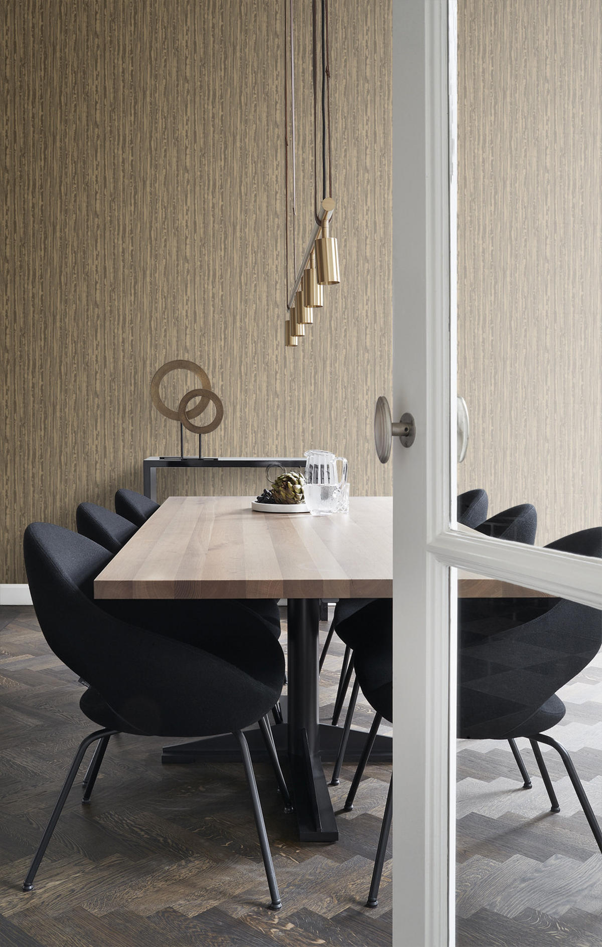 TAPETE Streifen 53 cm x 10.05 m - Braun, Papier (53/1000cm) - Origin Wallcoverings