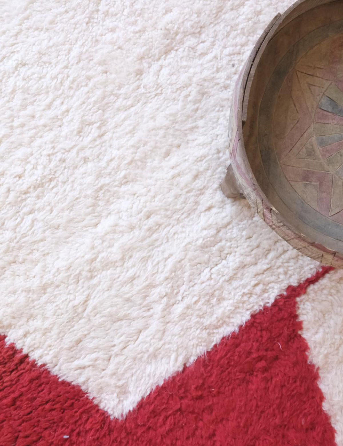 BERBERTEPPICH Design modern 246x 346 cm - Rot, Naturmaterialien (246/346cm) - AFK Living