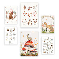 POSTER Set Mit 6 Zahlen Und Buchstaben A3 & A4 Rahmenlos - Klar, Papier (29/3cm) - Nacnic