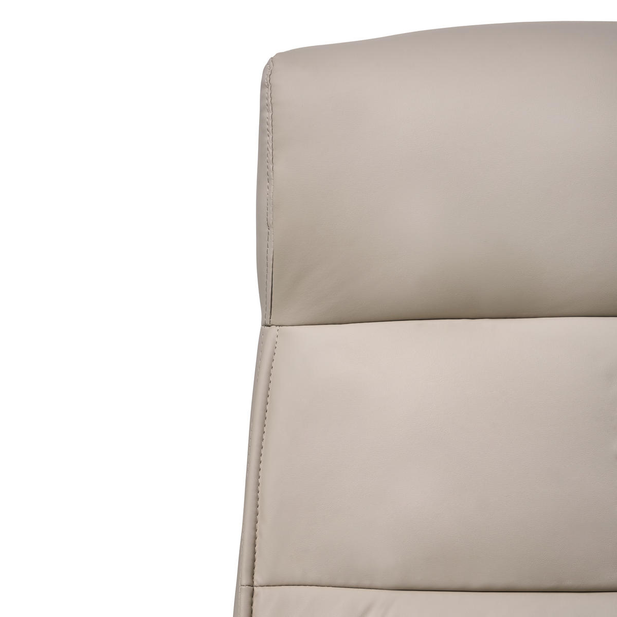 CHEFSESSEL Beige Guru - Beige/Schwarz, Kunststoff (65/114/73cm) - Beliani