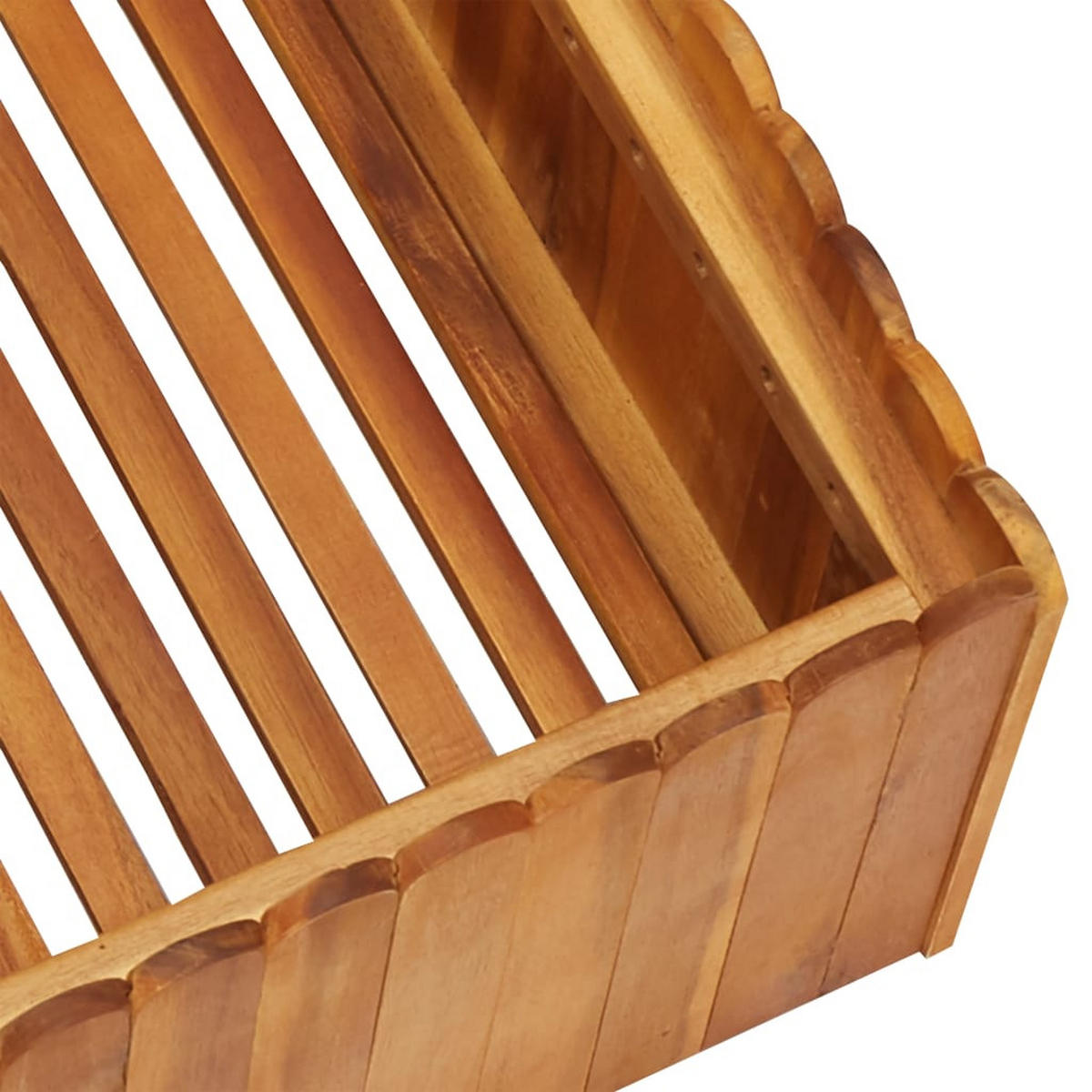 GARTEN-HOCHBEET 50 x 50 x 25 cm Massivholz - Braun, Holz (50/25/50cm)