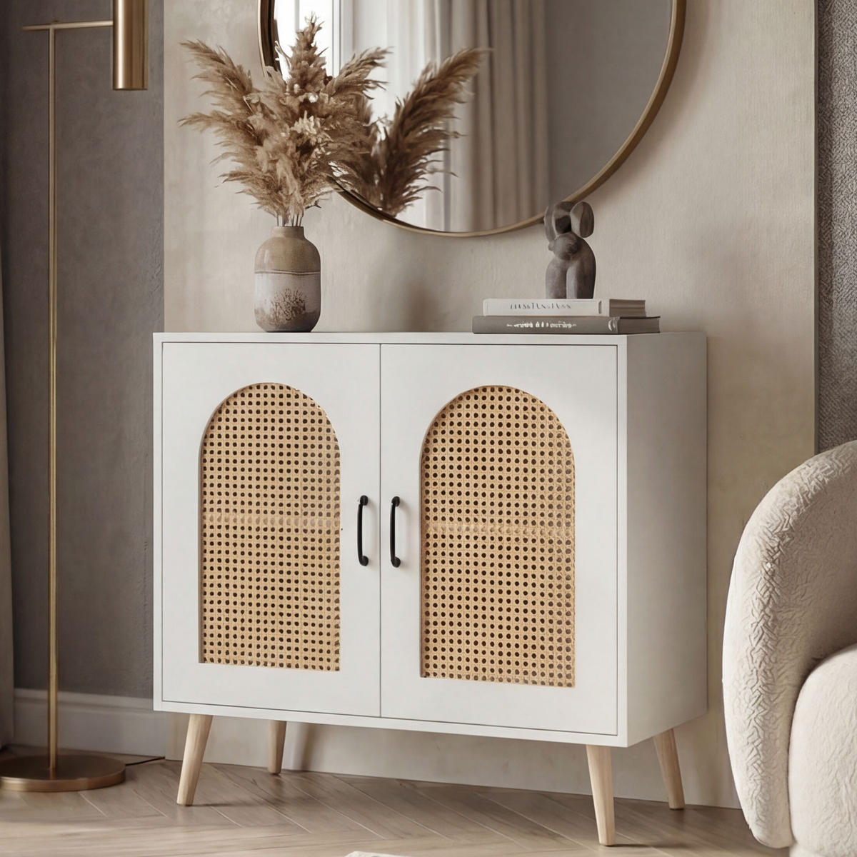 KOMMODE Weiß - Weiß, Holz (80/79/40cm) - MCW