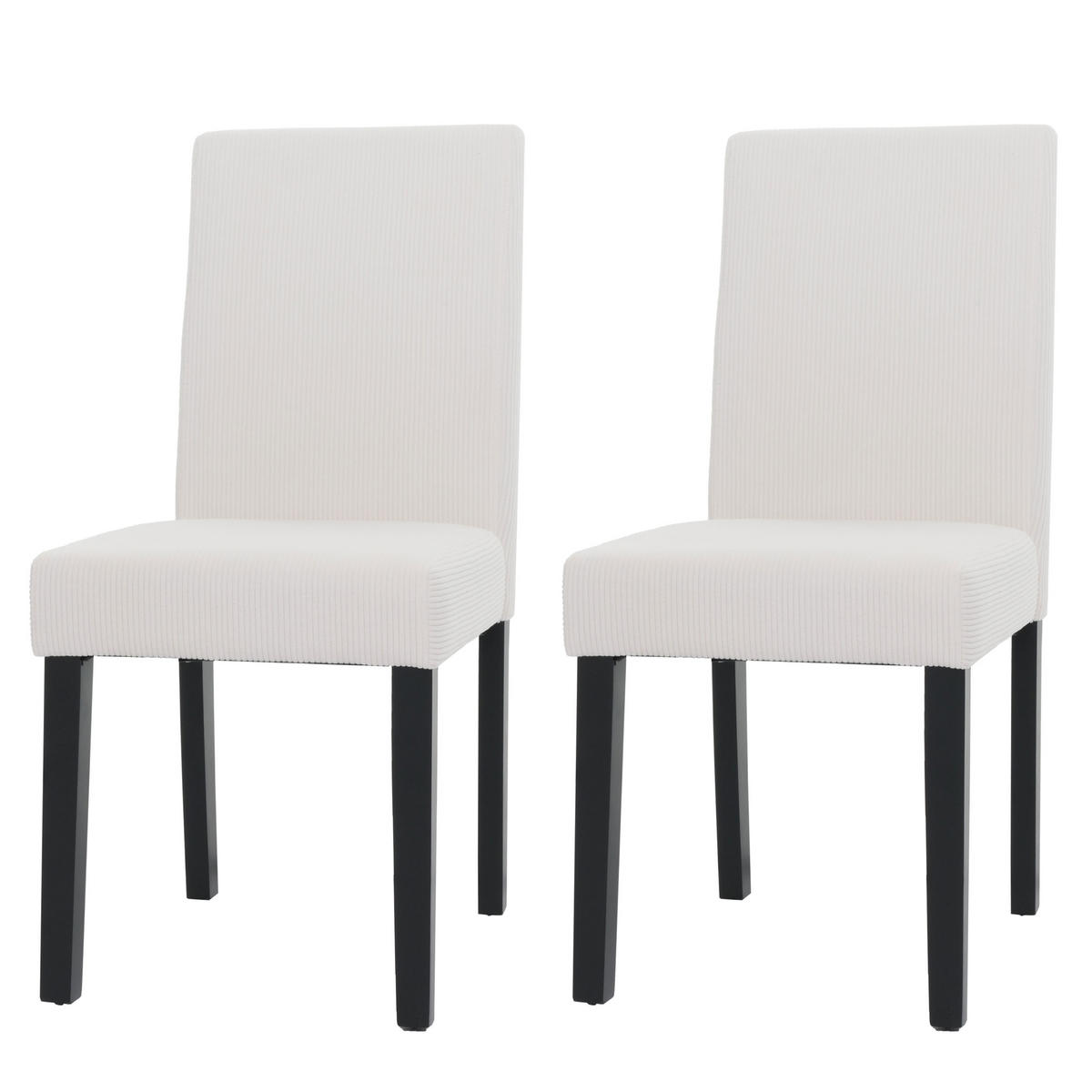 ESSZIMMERSTUHL Cremeweiß 2er-Set - Weiß, Textil (42/90/50cm) - MCW