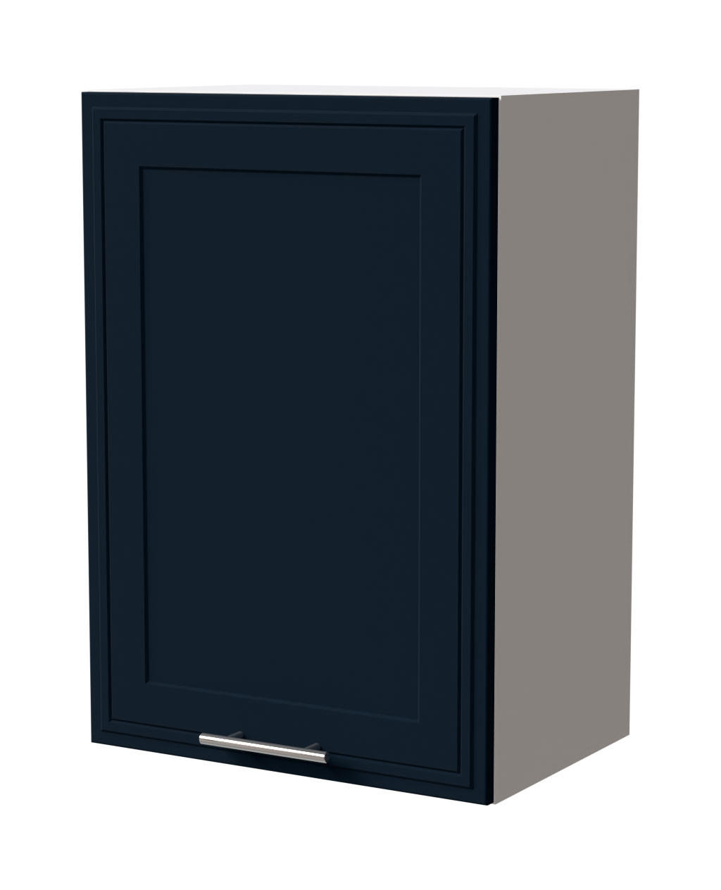 HÄNGESCHRANK Salo W2/50 Weiß / Indigo Matt 50 / 32,5 / 72cm - Weiß/Dunkelblau, Holz/Holzwerkstoff (50/72/32.5cm) - Feldmann-Wohnen