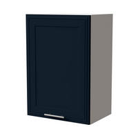 HÄNGESCHRANK Salo W2/50 Weiß / Indigo Matt 50 / 32,5 / 72cm - Weiß/Dunkelblau, Holz/Holzwerkstoff (50/72/32.5cm) - Feldmann-Wohnen