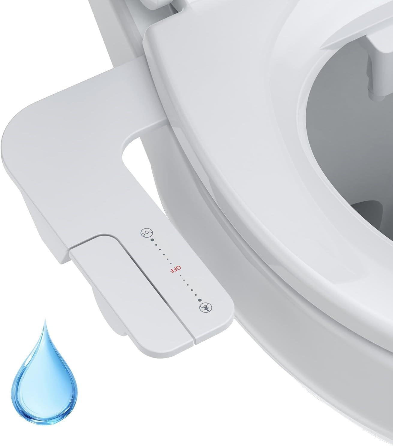 XXXLutz Wc-Bidet-Aufsatz, Weiß 8.5x18.5x36 cm