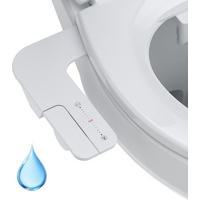 WC-BIDET-AUFSATZ, weiß,36/8.5/18.5CM - Weiß, Kunststoff (8.5/18.5/36cm)
