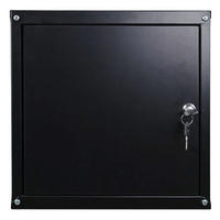 SCHLIESSFACHWÜRFEL Cubic HxBxT 35x35x35 cm Schwarz - Schwarz, Metall (35/35/35cm) - PROREGAL