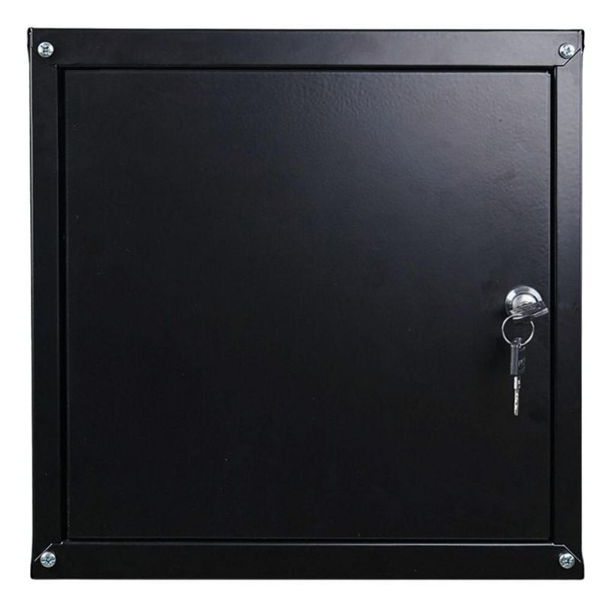 SCHLIESSFACHWÜRFEL Cubic HxBxT 35x35x35 cm Schwarz - Schwarz, Metall (35/35/35cm) - PROREGAL