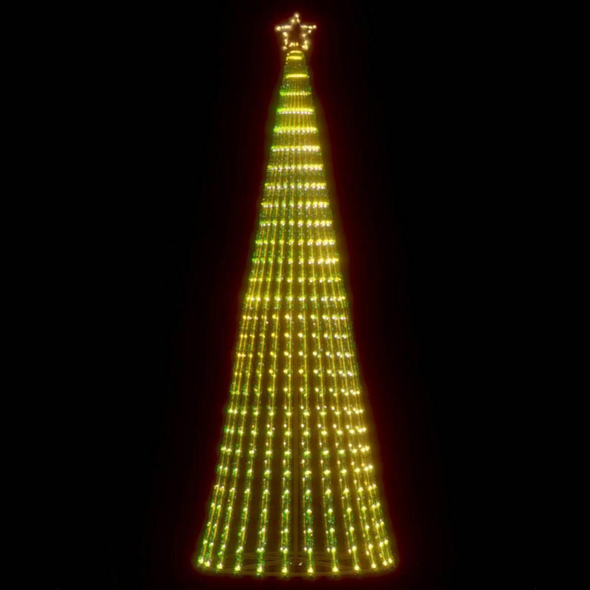 WEIHNACHTSBAUM LED 247 Cm Weiss Metall - Weiß, Metall (247cm) - vidaXL