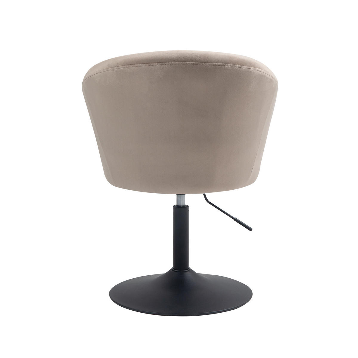 LOUNGESESSEL JAMAIKA mit Armlehnen Samt - Taupe, Textil (59/95/59cm) - SVITA