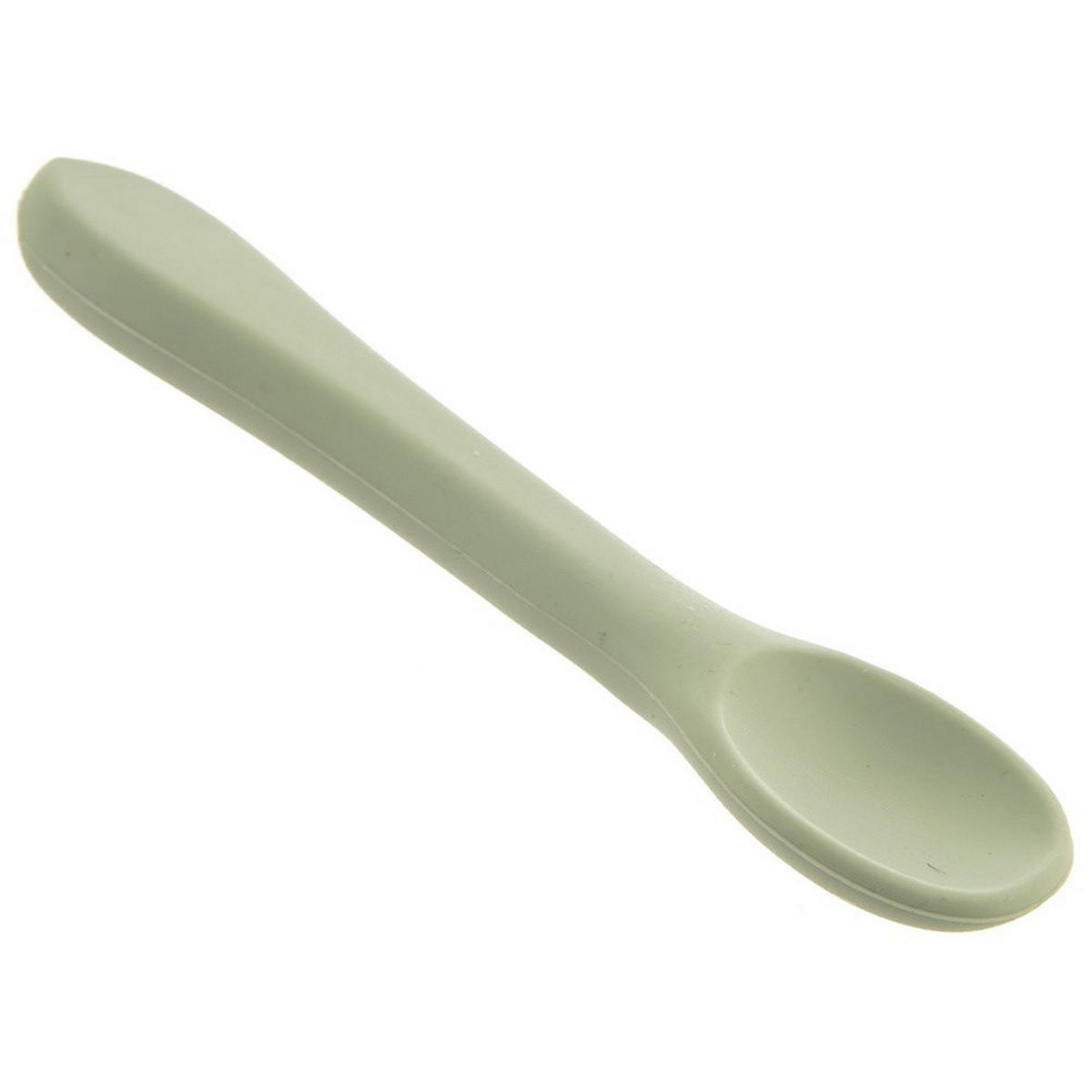 BABYLÖFFEL Silikon 14 cm - Grün, Kunststoff - Orion 
