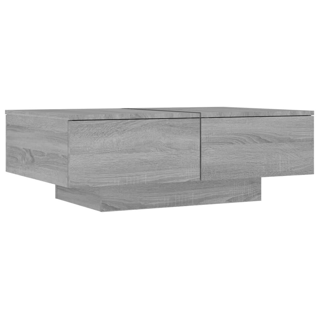 furnicato Couchtisch Hellgrau 90x31x60 cm