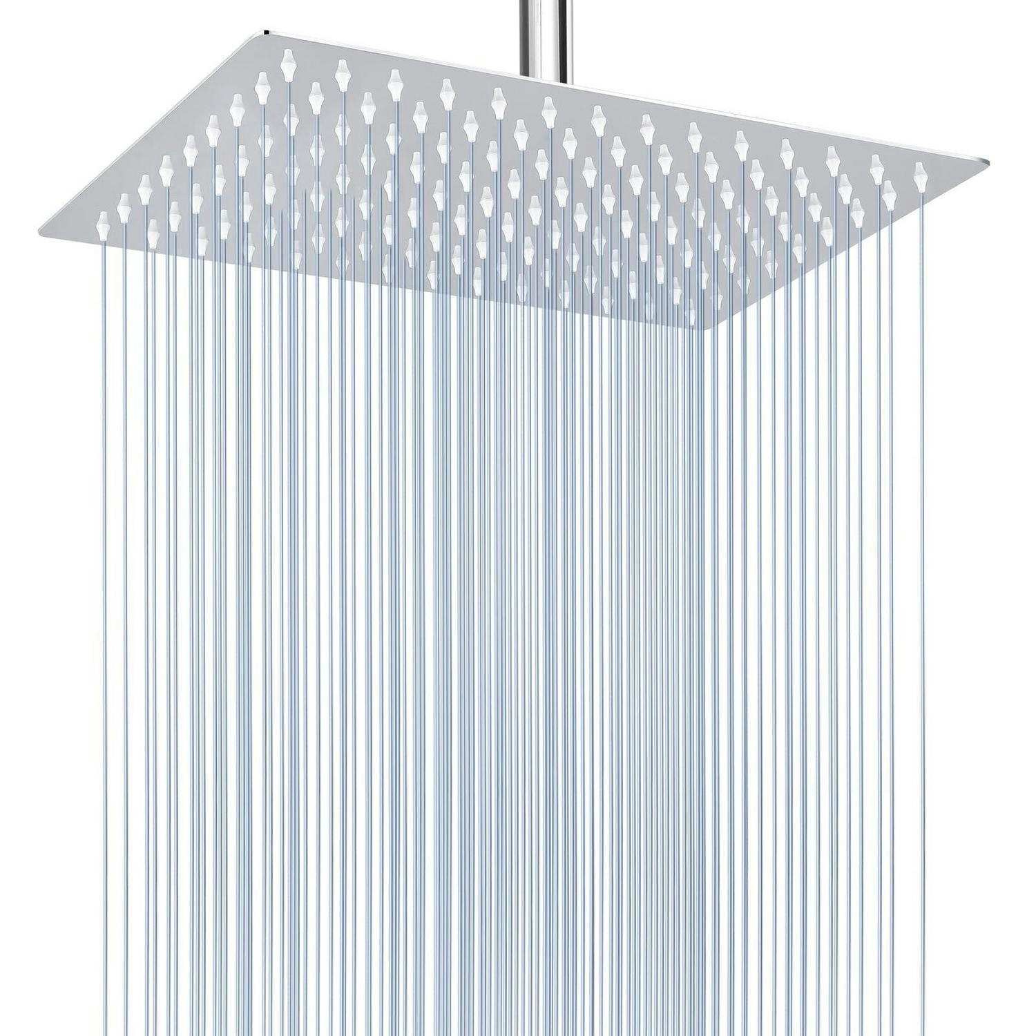 REGENBRAUSE 30 cm Edelstahl Chrom - Silberfarben, Metall (20/1/30cm)