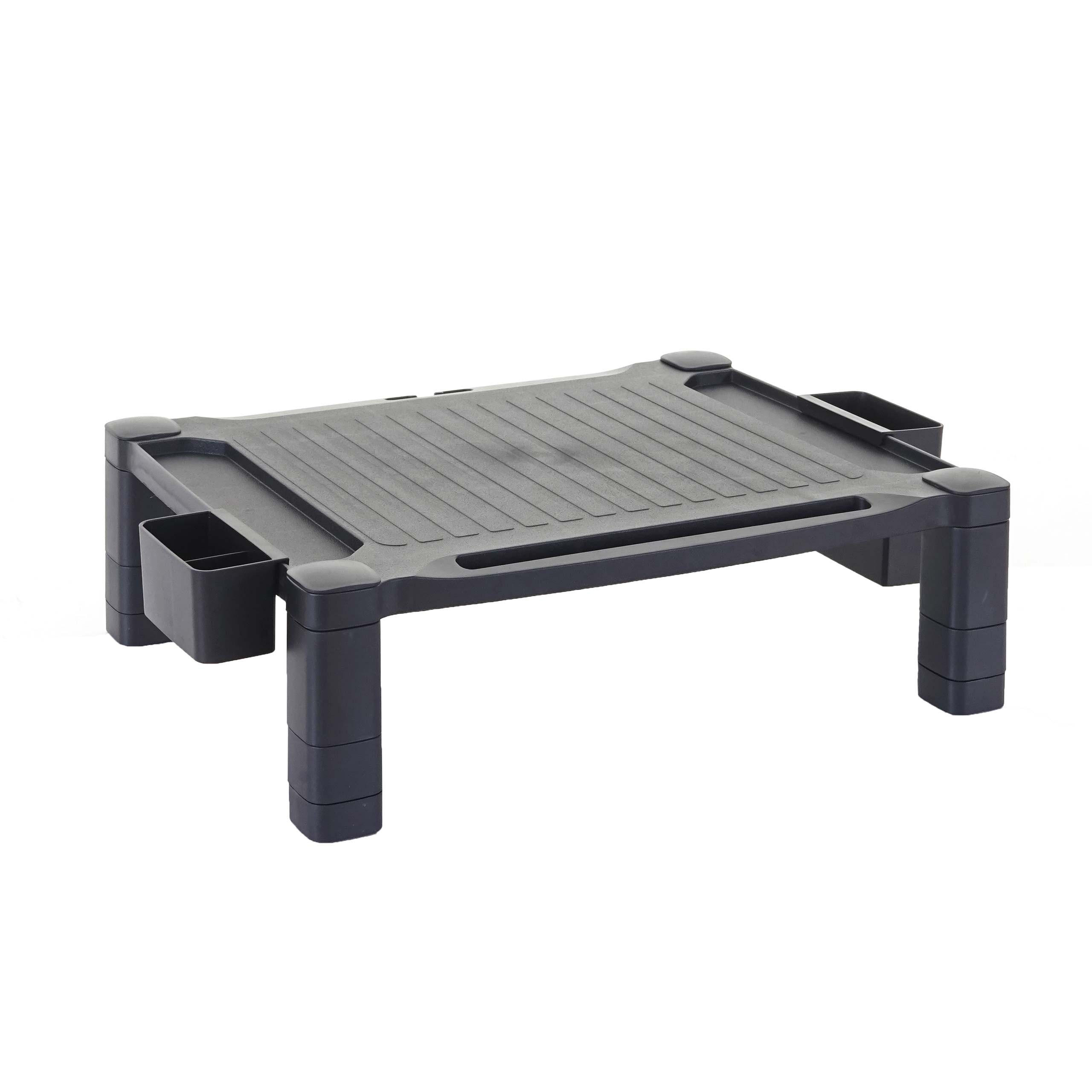 MONITORERHÖHUNG KUNSTSTOFF Schwarz - Schwarz, Kunststoff (33/43/13cm) - MCW