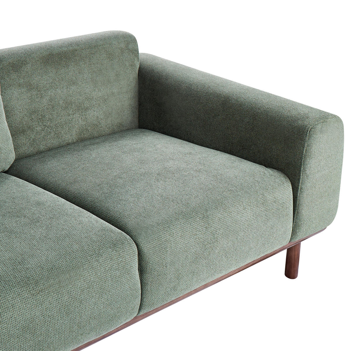 2-SITZER-SOFA Stoff Grün Laurila - Grün, Textil (170/71/92cm) - Beliani