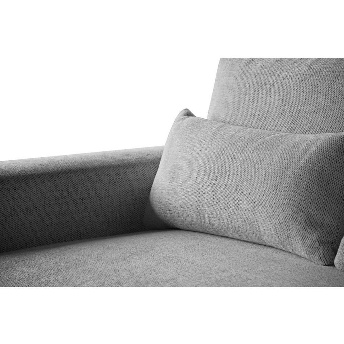 ECKSCHLAFSOFA Benny anthrazit links - Anthrazit/Schwarz, Kunststoff/Textil (271/185cm) - Beautysofa