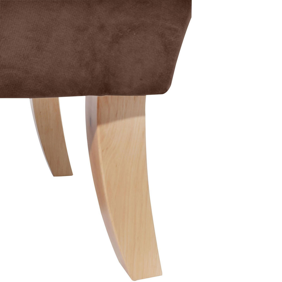 SESSEL Kaiya Bezug Samtvelours Buche natur / braun - Braun, Kunststoff (71/97/82cm) - 58aufmkessel