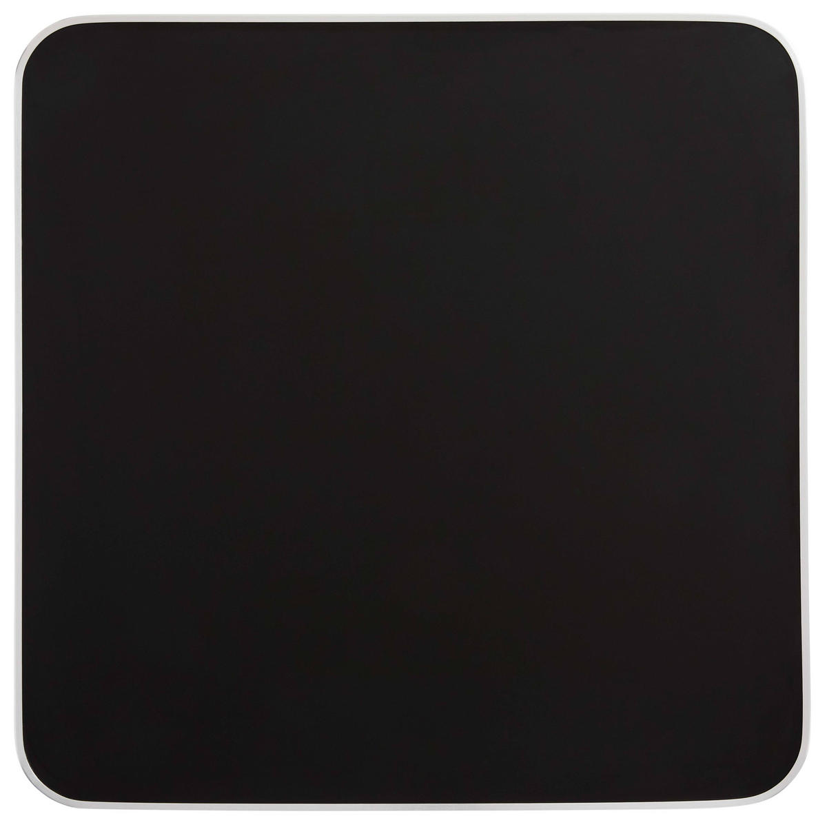 TISCHPLATTE quadratischer 60 cm, Schwarz - Silberfarben/Schwarz, Holz (60/2.5/60cm) - Oviala