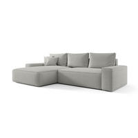 ECKSOFA Walken Mit Schlaffunktion - Hellgrau, Holzwerkstoff/Textil (280/185cm) - Fun Möbel