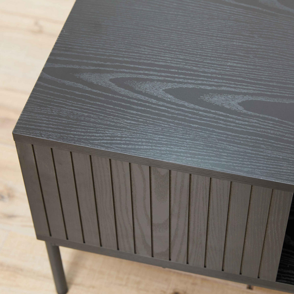 COUCHTISCH, Schwarz - Schwarz, Holz (60/39/120cm) - Oviala