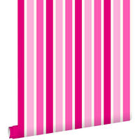 TAPETE Streifen 53 cm x 10.05 m - Pink, Papier (53/0.1cm) - ESTAhome