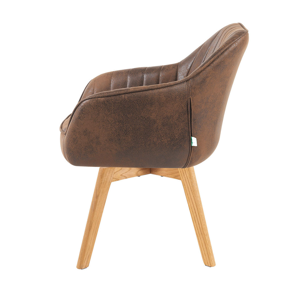 ARMLEHNSTUHL Mika-Jara 2er-Set - Honigeiche/Braun, Eichenholz/Holz (60/82/61cm) - DUBI Möbel