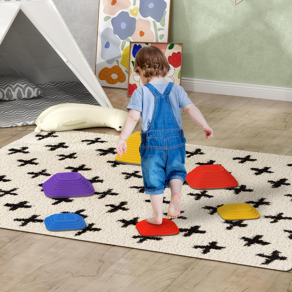 FLUSSSTEINE - Multicolor, Kunststoff (34.3/15.5/34.3cm) - AIYAPLAY