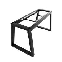 TISCHBEINE Nemesis Split Metall Schwarz 72cm Ausziehbarer - Schwarz, Metall (70/72/140cm) - Metalo Pro