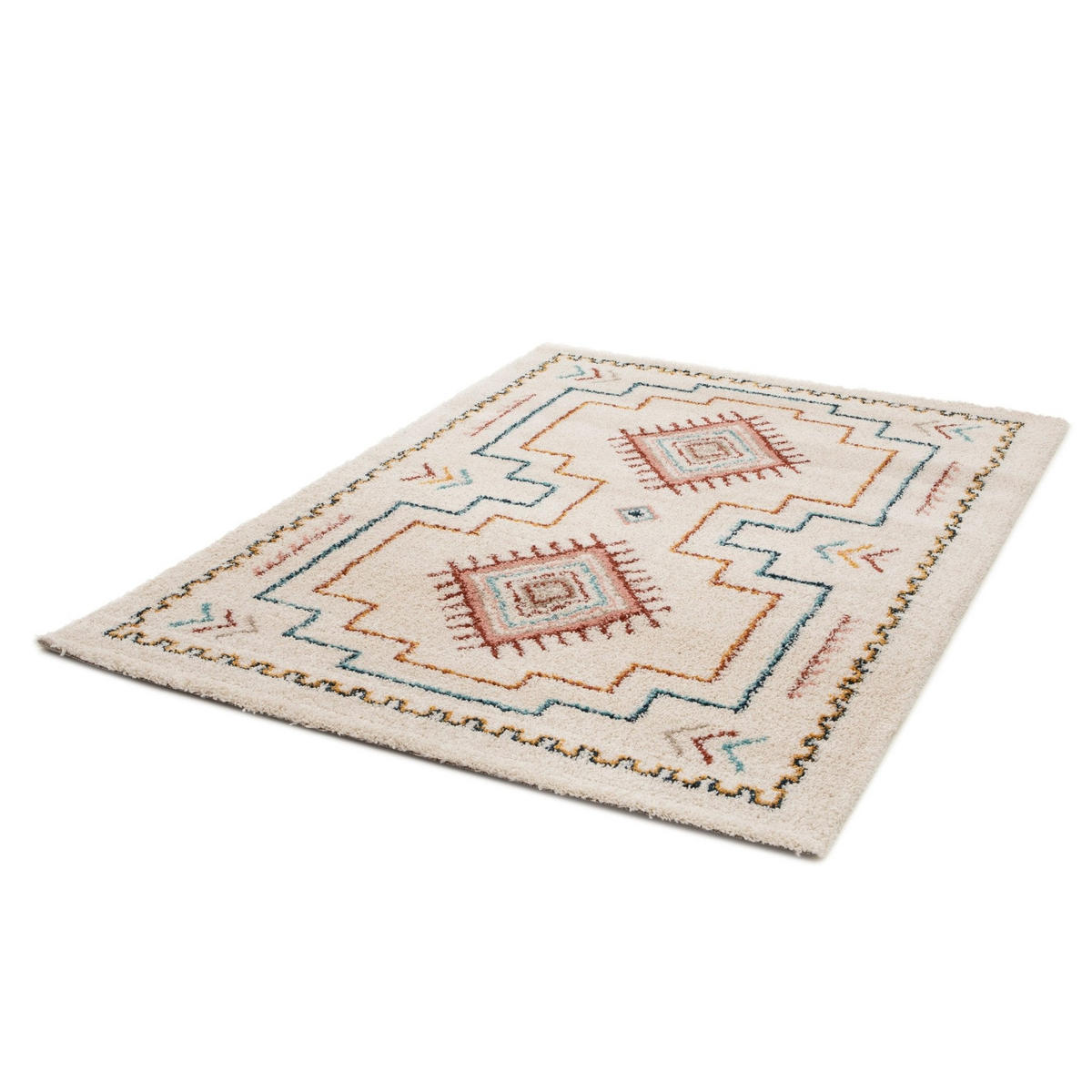 TEPPICH Shaggy weich voluminös mehrfarbig - Multicolor, Textil (160/230cm) - AFK Living