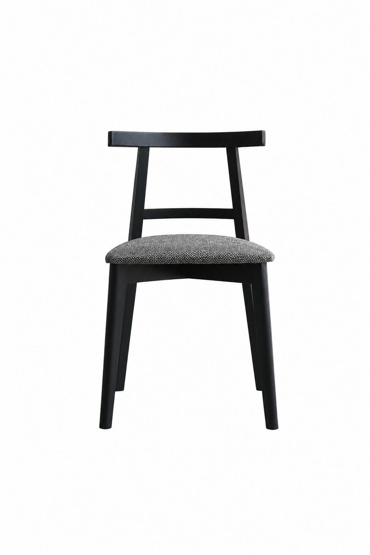 STUHL Angela 76 x 47 x 48 cm, grau, schwarz - Schwarz/Grau, Metall (47/76/48cm) - Margaret Hadas24