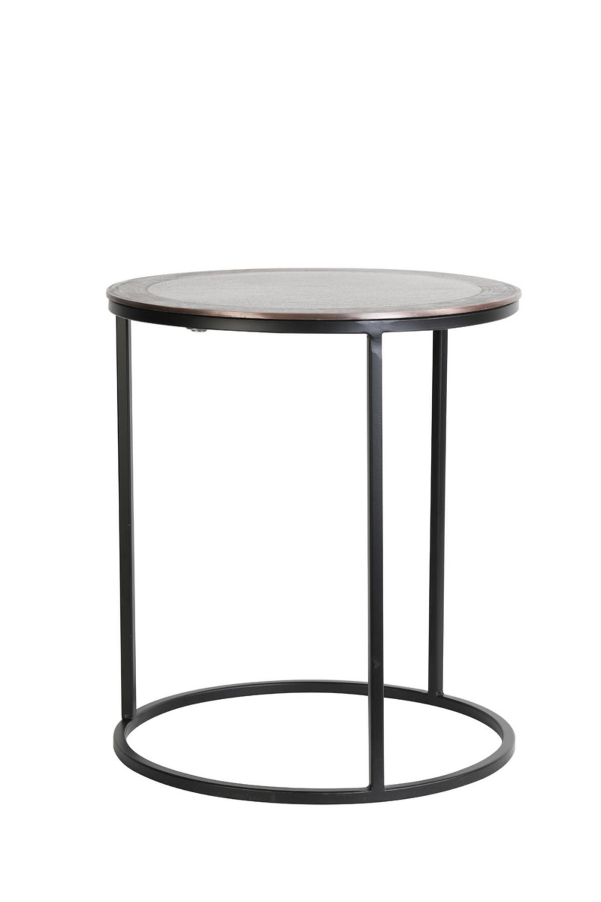 BEISTELLTISCH Talca Bronze Ø50/52 cm 2er-Set - Bronzefarben, Metall (50/50/52cm) - Light & Living