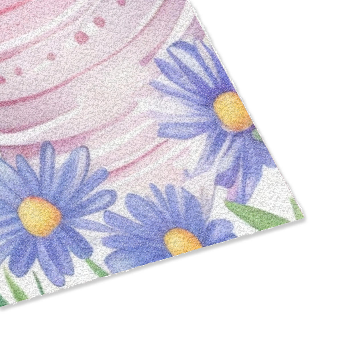 PREPRAŽNIK ZA VRATA Blomsterträdgård - Färgstark - Ägg 90x60 cm - bela/večbarvno, umetna masa (60/90cm) - MuchoWow