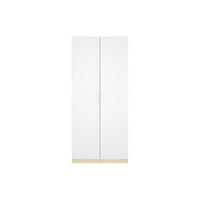 KLEIDERSCHRANK - 91 cm x 51.4 cm - holz - naturfarben hell, weiß Kalony - Naturfarben/Weiß, Holz (91/203.5/51.4cm) - Vente-Unique