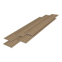 WANDPANEEL-SET 5 TLG. Borger - Eichefarben, Kunststoff (30/195/1.2cm) - NEU.HOLZ