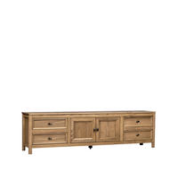 TV-ELEMENT Serena Natürlich 185 cm x 51 cm - Naturfarben, Holz (185/51/39cm) - Klast Home