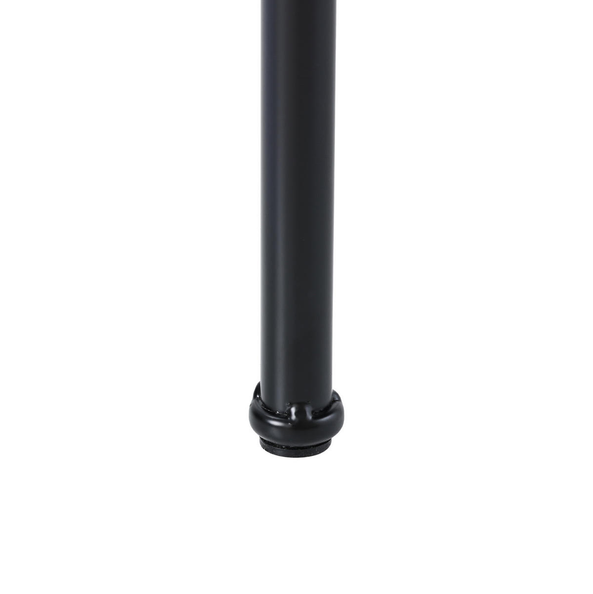 ESSZIMMERSTUHL 6er-Set mit Rattan-Rückenlehne Samt Schwarz - Schwarz, Metall (40/75/45.2cm) - Meubliv