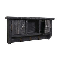 SCHLÜSSELBRETT Grau - Grau, Holz (40/19/8cm) - MCW