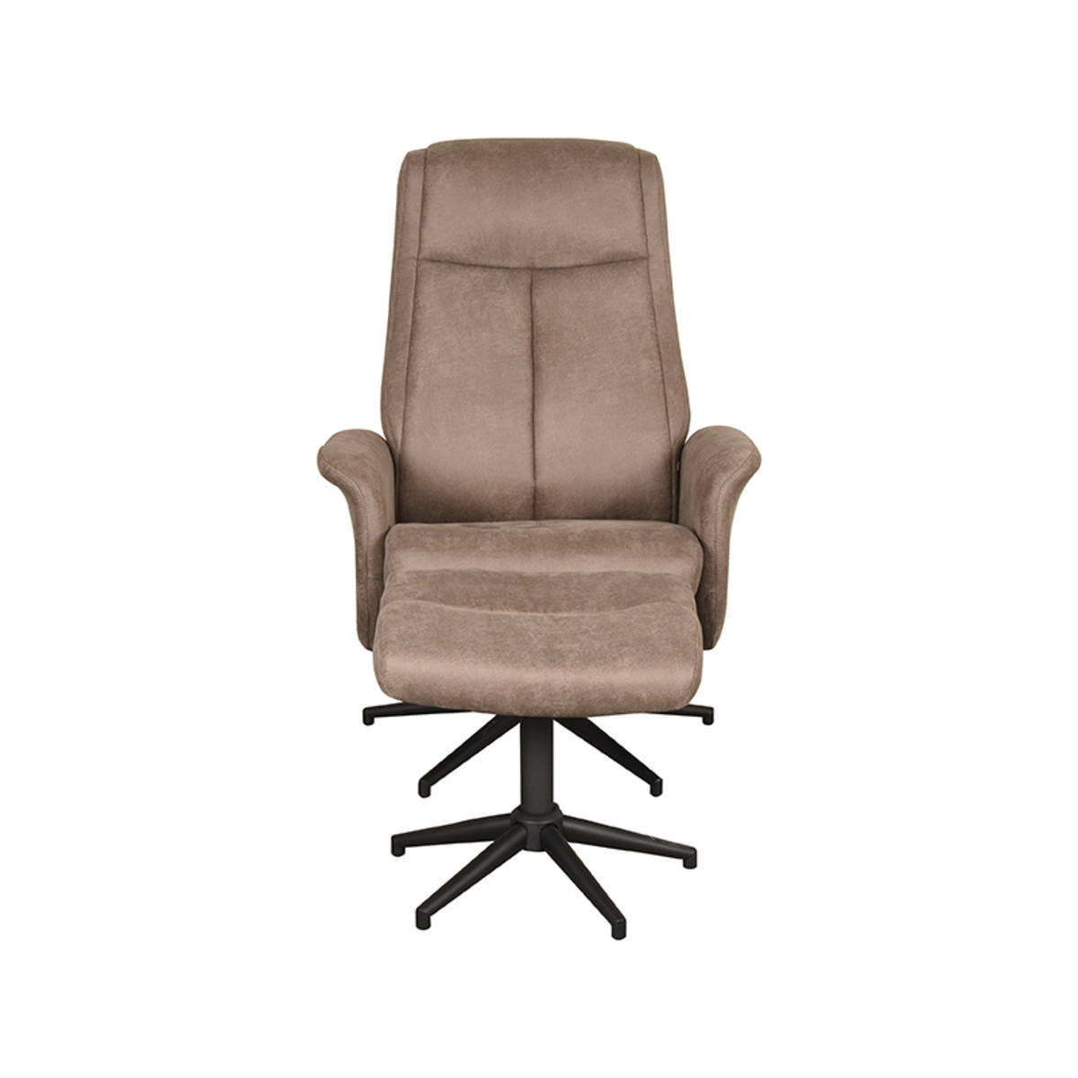 SESSEL Bergen Taupe 62/77/53 cm - Taupe, Textil (77/53/62cm) - LABEL51